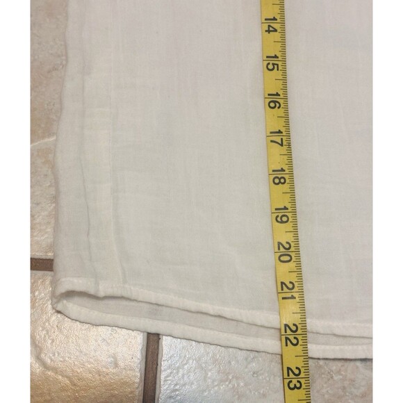 NWT THML  Women Size S White Embroidered Floral Puff Sleeve Blouse Bohemian - Picture 7 of 10